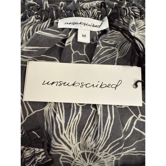 UNSUBSCRIBED Dress Womens Medium Floral Maxi Silk Spaghetti Strap Boho Summer - Picture 2 of 8